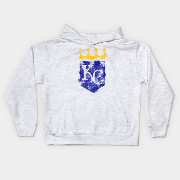 KC Royals Splat Kids Hoodie by HilariousDelusions